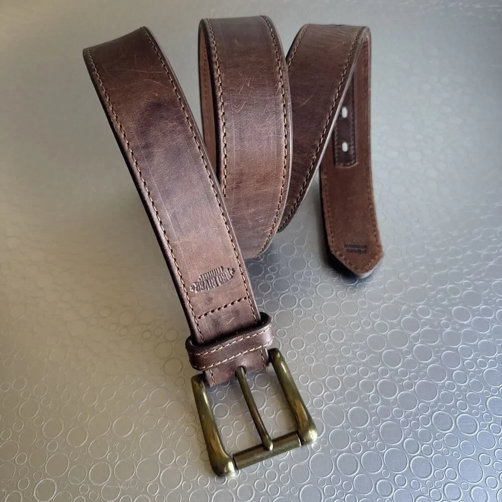 Red River Outfitters Mens Brown Leather Western Belt Size 42 Cowboy RR270/002